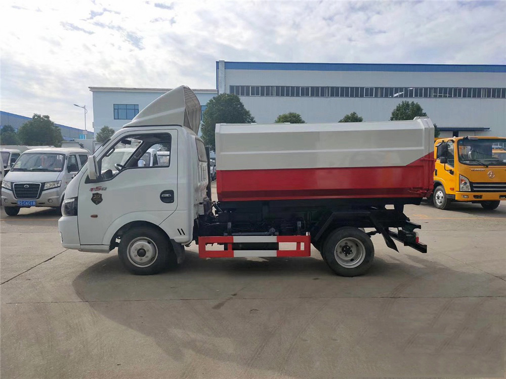 國六3-4方 藍牌東風途逸掛桶垃圾車 國六3-4方 藍牌東風途逸掛桶垃圾車